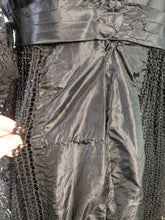 Load image into Gallery viewer, 1910s Black Taffeta Gown | 28&quot; waist