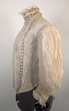 Load image into Gallery viewer, Edwardian White Lace Blouse | Study / Display