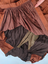 Load image into Gallery viewer, 1880s Orange and Black Silk Gown