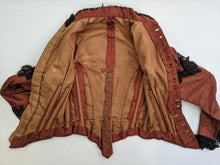 Load image into Gallery viewer, 1880s Orange and Black Silk Gown