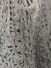Load image into Gallery viewer, Victorian Black Tape Lace Cape