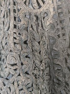Victorian Black Tape Lace Cape