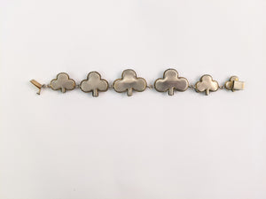 Victorian Bog Oak Shamrock Bracelet