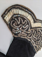 Load image into Gallery viewer, 1920s-30s Black Sequined Gloves | XS