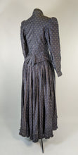 Load image into Gallery viewer, 1890s Indigo Calico Dress