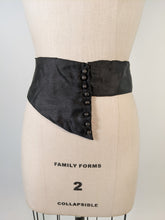 Load image into Gallery viewer, 1910s Black Silk Belt