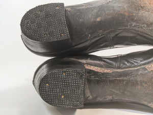 1910s-20s Black Boots | Approx Sz 8-8.5