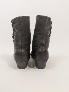 1890s "Sorosis" Side Button Boots | Approx Sz 8-8.5