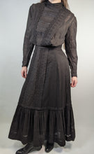 Load image into Gallery viewer, 1900s - 1910s Black Lingerie Dress