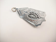 Load image into Gallery viewer, Art Deco Rhodium Plated Pendant