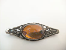 Load image into Gallery viewer, Art Nouveau Sterling Silver Brooch