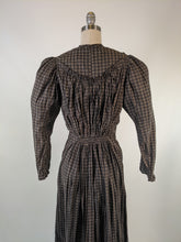 Load image into Gallery viewer, 1890s Black Wrapper Dress