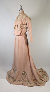 Edwardian Peach Gown
