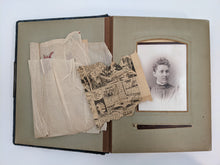 Load image into Gallery viewer, Blue Victorian Photo Album with Photos