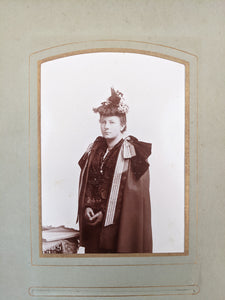 Blue Victorian Photo Album with Photos