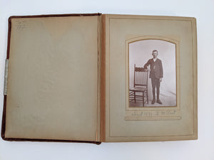 Red Victorian Photo Album with Photos