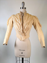 Load image into Gallery viewer, 1880s Champagne Bodice