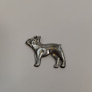 Vintage Sterling Silver Dog Brooch