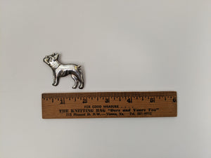 Vintage Sterling Silver Dog Brooch