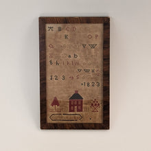 Load image into Gallery viewer, Georgian 1823 Needlepoint Sampler