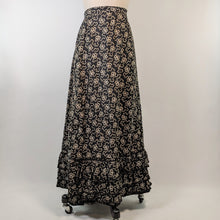 Load image into Gallery viewer, Edwardian Black + White Cotton Skirt