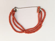 Load image into Gallery viewer, Coral Bead Bracelet C. 1890