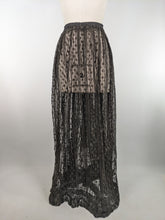 Load image into Gallery viewer, RESERVED | 1900s Crescent Moon Lace Skirt