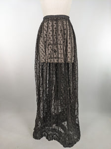 RESERVED | 1900s Crescent Moon Lace Skirt