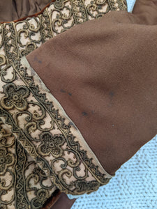 1890s Brown Velvet Gigot Sleeve Bodice