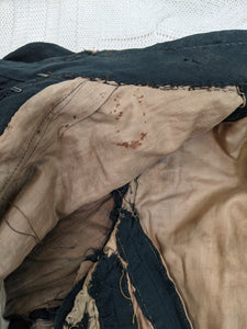 1890s Black Gigot Sleeve Bodice | Cotton/Blend