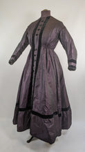 Load image into Gallery viewer, 1860s Purple Wrapper Dress