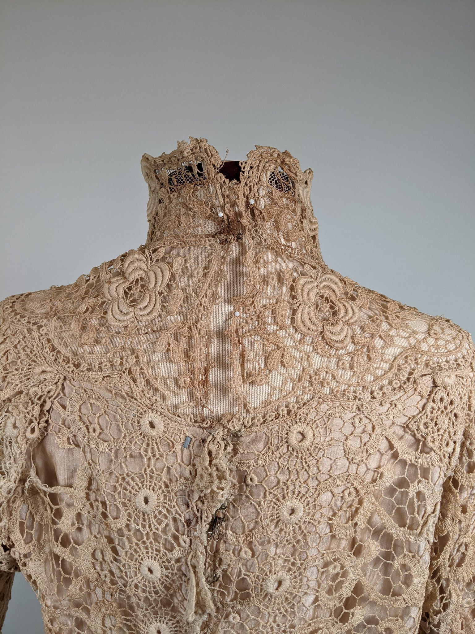 Edwardian Irish Lace Dress Witchy Vintage Edwardian Irish Lace Dress Witchy Vintage