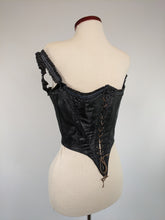Load image into Gallery viewer, 1860s Black Swiss Waist