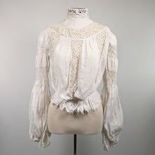 Load image into Gallery viewer, 1900s Linen Shirtwaist | As Is