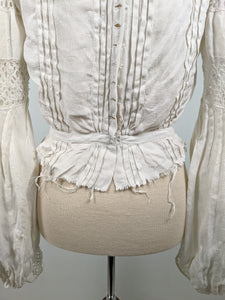 1900s Linen Shirtwaist | As Is