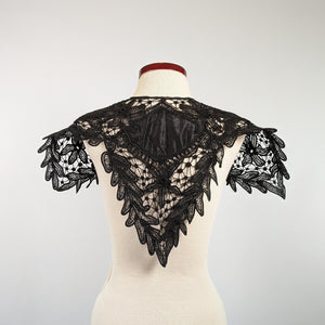 1890s-1900s Black Lace Collar