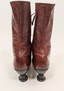 1910s-20s Brown Boots | Approx Sz 7-7.5