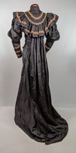 Load image into Gallery viewer, 1890s Black Silk Tea Gown or Wrapper