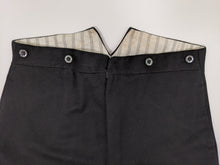 Load image into Gallery viewer, 1900s-1910s Black Wool Trousers