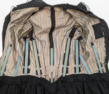 Load image into Gallery viewer, 1890s Black Bodice XXS