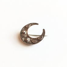 Load image into Gallery viewer, 1885 Sterling Silver Moon Brooch
