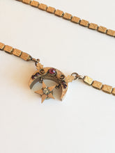Load image into Gallery viewer, Late 19th C Book Chain Celestial Necklace