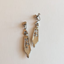 Load image into Gallery viewer, Art Deco Sterling Silver Chandelier Earrings