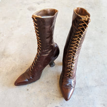 Load image into Gallery viewer, Late 1910s-Early 1920s Brown Boots | Approx Sz 7