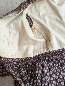 1840s-50s Printed Cotton Dress