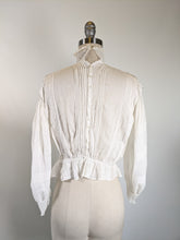 Load image into Gallery viewer, 1900s White Lace Shirtwaist