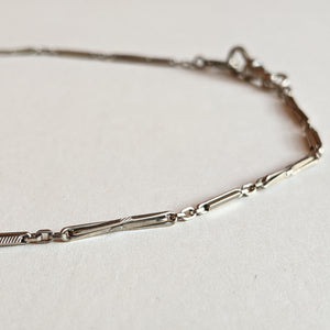 Late 19th C. White Gold Filled Chain