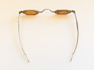 19th C. Orange Tinted Eyeglasses