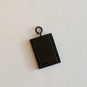 Victorian Whitby Jet Book Pendant