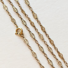 Load image into Gallery viewer, 1910s-20s Quatrefoil Fancy Gold Filled Chain